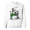 面白い猫 ドラム 猫 ドラマー 面白い ドラム 猫 スウェットシャツ