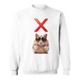 面白くて笑いたい人のためのxハムスター。 長袖tシャツ スウェットシャツ