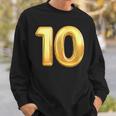 10周年記念 10Th 結婚10周年記念 スウェットシャツ 彼への贈り物