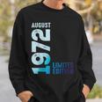 1972年8月 1972年 レトロ 1972年ヴィンテージ限定版 スウェットシャツ 彼への贈り物