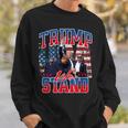 2024 選挙集会での銃撃を生き延びたドナルド・トランプの大統領選への戦いは終わらない スウェットシャツ 彼への贈り物