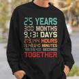 25 Años Juntos Pareja 25 Aniversario De Boda Camisa de entrenamiento Regalos para él