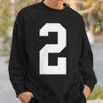 2番の大学スポーツスタイル。ホワイト。 スウェットシャツ 彼への贈り物