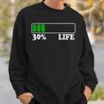 30 Life 30歳の誕生日 30年目の人生 ローディングバー 30パーセント スウェットシャツ 彼への贈り物