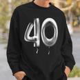 40歳の誕生日バルーン装飾バルーン40年目 スウェットシャツ 彼への贈り物
