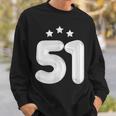 51 歳の誕生日番号 51 バルーン 51 歳の誕生日 スウェットシャツ 彼への贈り物