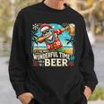 7月のクリスマス サンタハワイアンワンダフルビール スウェットシャツ 彼への贈り物