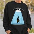 Alien Cat Abduction Ufo Cat Alien Abduction スウェットシャツ 彼への贈り物