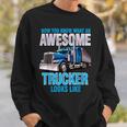 Awesome Trucker セミトラックドライバー ビッグリグ トラッカー スウェットシャツ 彼への贈り物