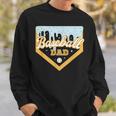 Baseball Dad Home Plate Ice Cream Drip Father's Day Daddy Sweatshirt Gifts for Him