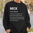 Beck ネームシャツ スウェットシャツ 彼への贈り物