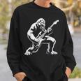Bigfoot Playing Guitar Rock And Roll Music Band Sasquatch Sweatshirt Gifts for Him