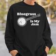 Bluegrass Is My Jam Banjo Musicintage Graphic スウェットシャツ 彼への贈り物