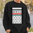 Bocci ぼっち ロゴ 総柄 緑 赤 イタリア国旗風【変なデザイン屋さん】陰キャ オタク ブランド パロディ 面白 スウェットシャツ 彼への贈り物
