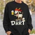 Bock Auf Dart ヤギとビールジョッキ 面白いダーツプレーヤー スウェットシャツ 彼への贈り物