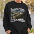 Bombadiro Crocodilo 面白いイタリアンブレインロットミームグラフィック スウェットシャツ 彼への贈り物