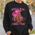 Boots And Bling It's A Cowgirl Thing Western Rodeo Cowgirl Sweatshirt Gifts for Him