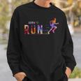 Born To Run マラソンランナー スポーツ カラフルtシャツ スウェットシャツ 彼への贈り物