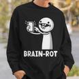 Brain Rot シャツ Word Of The Yeartickman Brainrot スウェットシャツ 彼への贈り物