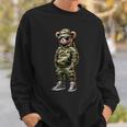 Camo Hip Hop Teddy Bear Cool Rapper Streetwear Graphic Sweatshirt Gifts for Him Camo Hip Hop Teddy Bear Cool Rapper Streetwear Graphic Sweatshirt Gifts for Him