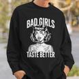 Chicas Malasaben Mejor Tatuaje Chica Diablo Camisa de entrenamiento Regalos para él