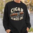 Cigar Mood Always On Cigar ファニーグラフィックtシャツ スウェットシャツ 彼への贈り物