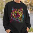 Colorful Tiger Tigers Fashion Graphic スウェットシャツ 彼への贈り物
