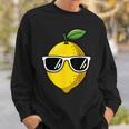 Cool Lemon Fruit Sunglasses Summer Citrus Vibes Sweatshirt Gifts for Him