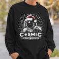 Cosmic Christmas Adventure ヴィンテージ宇宙飛行士サンタスペース スウェットシャツ 彼への贈り物