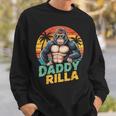 Daddy Rilla Gorilla Dad 父の日ギフト お父さんへのギフト スウェットシャツ 彼への贈り物