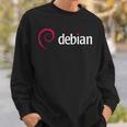 Debian Linux Tux プラグインプログラマー スウェットシャツ 彼への贈り物