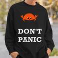 Don't Panic Rustacean Ferris The Crab Rustプログラミング スウェットシャツ 彼への贈り物