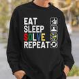 Eatleepolve Repeat キューブゲーム ルービックtシャツ スウェットシャツ 彼への贈り物