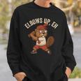 Elbows Up Eh Beaver ベースボール ファニーカナダデー スウェットシャツ 彼への贈り物
