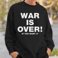 Exclusive War Is Over 限定版 ブラック If You Want It スウェットシャツ 彼への贈り物