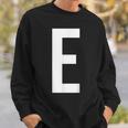 E字アルファベット モノグラム イニシャル スウェットシャツ 彼への贈り物