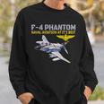 F-4 ファントム アクション中 海軍航空 最高 スウェットシャツ 彼への贈り物