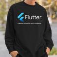 Flutter ウィジェットがアートになる場所 スウェットシャツ 彼への贈り物