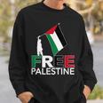 Free Palestine パレスチナ国旗 フリーガザtシャツ スウェットシャツ 彼への贈り物