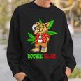 Doobie Bear 大麻の葉 雑草愛好家 マリファナギフト スウェットシャツ 彼への贈り物