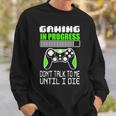 Gaming In Progress Don't Talk To Me Until I Die Gamer Camisa de entrenamiento Regalos para él