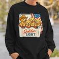 Golden Light Golden Retriever Patriotic Us Flag 4Th Of July Sweatshirt Gifts for Him