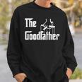 The Goodfather 父の日 ギフト グラフィック ホワイト スウェットシャツ 彼への贈り物