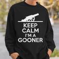 Gooner フットボールファン Keep Calm Gooner アーセナルギフト スウェットシャツ 彼への贈り物