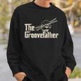 Groovefather ビンテージドラム ドラミング バンドドラマー スウェットシャツ 彼への贈り物
