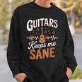 Guitars Keep Meane Pun Guitarists アコースティックギター スウェットシャツ 彼への贈り物