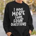 I Have More Four Questions 面白い ハッピー過越祭 キッズ スウェットシャツ 彼への贈り物