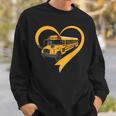 Heart School Bus Driver Sweatshirt Gifts for Him