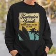 Huntington Beachurf City California アンティーク調サーフィン スウェットシャツ 彼への贈り物
