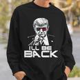 I'll Be Back 2024 ドナルド・トランプ 大統領用 おもしろサングラス スウェットシャツ 彼への贈り物
